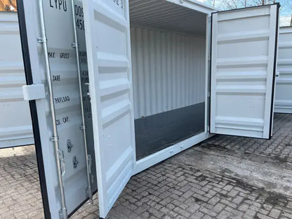 Contenedor de transporte marítimo High Cube de 40 pies (12,2 metros) con 4 puertas laterales. 3