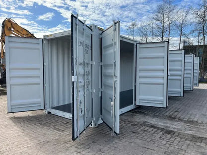 Contenedor de transporte marítimo High Cube de 40 pies (12,2 metros) con 4 puertas laterales. 2